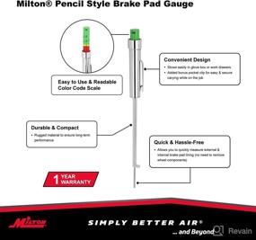 img 1 attached to 📏 Milton 941 Brake Pad Service Pencil Gauge with Color Coded Easy-to-Read Scale - 0 to 20 mm