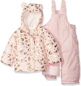 img 2 attached to Carter's Baby Girls 2-Piece Heavyweight Printed Snowsuit with Adorable Ears