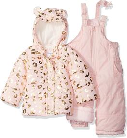 img 1 attached to Carter's Baby Girls 2-Piece Heavyweight Printed Snowsuit with Adorable Ears