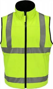 img 3 attached to High Visibility Reversible Softshell Safety Vest With Reflective Tape - ANSI Class 2 Orange By RefrigiWear