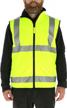 high visibility reversible softshell safety vest with reflective tape - ansi class 2 orange by refrigiwear logo