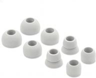 🔵 set of 8 grey replacement eartips for beats by dr. dre powerbeats 2 wireless stereo earphones логотип