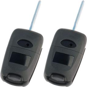 img 2 attached to Replacement Flip Key Fob Remote Case Shell for Kia Rio/Soul (2012-2014/2010-2013), Set of 2