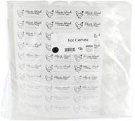 🥚 tri-fold clear plastic egg cartons (20-pack) for one dozen eggs - efficient container solution логотип