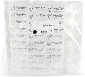 img 1 attached to 🥚 Tri-Fold Clear Plastic Egg Cartons (20-Pack) for One Dozen Eggs - Efficient Container Solution