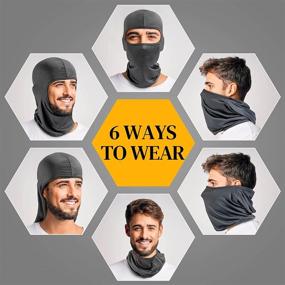 img 3 attached to 🏍️ Ultimate Balaclava Face Mask: Windproof Protection for Motorcycle Riding & Cycling | Army Gear for Men & Women