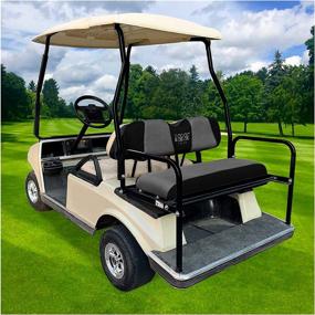 img 2 attached to 🏌️ Premium 10L0L Golf Cart Seat Cover Set: Club Car & Yamaha Models, Breathable & Washable Polyester Mesh Cloth in Multiple Colors