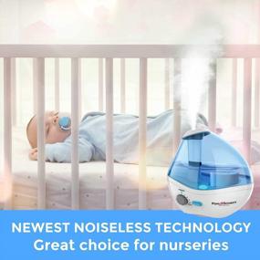 img 1 attached to 🌬️ Enhance Bedroom Wellness with Ultrasonic Viral Support Humidifier: Whisper-Quiet Operation, Nightlight, Auto-Shut Off, Adjustable Mist, 16-Hour Operation & Filter Included
