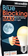 miracle led 604670 12w blue blocking max light, single-pack, 100w replacement logo