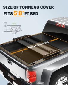 img 3 attached to Search No Further: Soft Tri-Fold Tonneau Cover For Chevy Silverado & GMC Sierra 1500 (2019-2021)