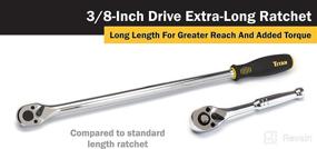 img 2 attached to 🔧 Titan 11305 3/8-Inch Drive Extra-Long Ratchet - 18-Inch, 36-Tooth