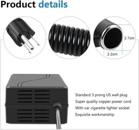 img 1 attached to 🔌 SHNITPWR 110V to 12V Converter Adapter: 180W 15A Power Supply for Car Appliances