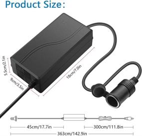 img 3 attached to 🔌 SHNITPWR 110V to 12V Converter Adapter: 180W 15A Power Supply for Car Appliances