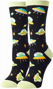 img 3 attached to Fun And Quirky Women'S Socks With Sunflowers, Cacti, Flowers, Teeth And Nurse-Themed Prints - Ideal Gifts For Plant Enthusiasts