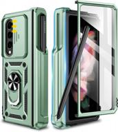 goton galaxy z fold 4 case 2022 - slide camera cover, 360°kickstand, s pen holder, military-grade protection & more logo