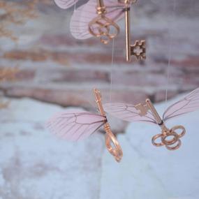 img 2 attached to Винтажные летающие ключи от скелета с крыльями стрекозы - идеально подходят для изготовления ювелирных изделий, поделок и домашнего декора - набор из 50 штук с кристаллами