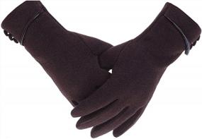 img 4 attached to Stay Warm & Connected: Woogwin Women'S Touch Screen Winter Gloves With Windproof & Lined Protection