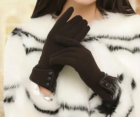img 2 attached to Stay Warm & Connected: Woogwin Women'S Touch Screen Winter Gloves With Windproof & Lined Protection