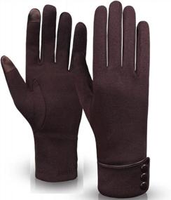 img 3 attached to Stay Warm & Connected: Woogwin Women'S Touch Screen Winter Gloves With Windproof & Lined Protection