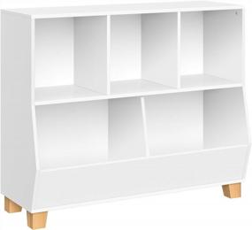 img 4 attached to RiverRidge Kids Catch-All Multi-Cubby 35", White Toy Organizer