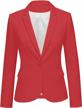 lookbookstore womens notched lapel pockets button work office blazer jacket suit: perfect for the professional look! logo