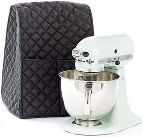 img 4 attached to KitchenAid Stand Mixer Dust-Proof Cover With Organizer Bag For Clean And Safe Storage - Black