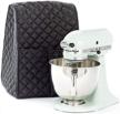 kitchenaid stand mixer dust-proof cover with organizer bag for clean and safe storage - black logo