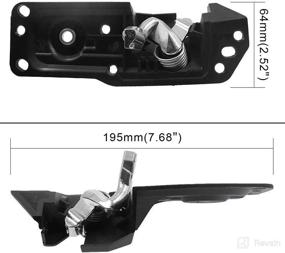 img 1 attached to 🚪 20833606 Interior Door Handle Kit for Cadillac Escalade 2007-2011 Chevy Avalanche Cheyenne Silverado Suburban Tahoe 2007-2014 GMC Sierra Yukon 2007-2014 (Front Left Driver Side) Replace# 80374