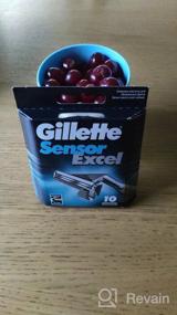 img 5 attached to Высококачественные картриджи для бритвы Gillette Sensor Excel для мужчин – упаковка из 10 штук для превосходных результатов бритья!