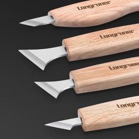 img 3 attached to Измените свою работу по дереву с помощью набора ножей Longruner 7-в-1 для резьбы по дереву: идеально подходит для детальной резьбы по рисунку (LP36)