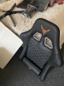 img 30 attached to Bureaucrat Knight Armor gaming chair, upholstery: imitation leather, color: black/orange