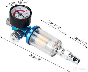 img 3 attached to Air Pressure Regulator with Moisture Oil Separator and Water Trap Filter for 1/4 Inch Spray Gun Compressor - AutoRocking