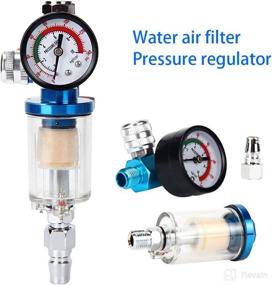 img 1 attached to Air Pressure Regulator with Moisture Oil Separator and Water Trap Filter for 1/4 Inch Spray Gun Compressor - AutoRocking
