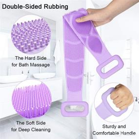 img 3 attached to Homid Silicone Scrubber Exfoliating Cleaning Tools & Accessories