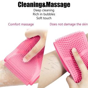 img 1 attached to Homid Silicone Scrubber Exfoliating Cleaning Tools & Accessories