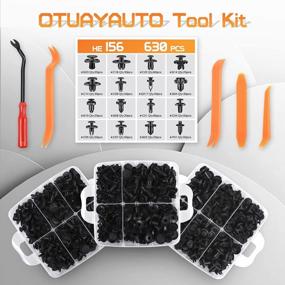 img 2 attached to 675PCS Car Retainer Clips Kit - 16 Most Popular Sizes For Toyota GM Ford Honda Acura Chrysler | Nylon Bumper Fender Rivets + Foam Cable Ties & Fasteners Remover By OTUAYAUTO