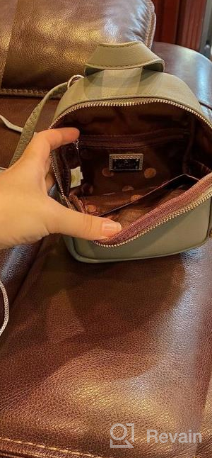 img 1 attached to Women'S Leather Mini Backpack Purse - Aeeque Crossbody Phone Bag For Stylish Shoulder Comfort review by Agonia Ajdini