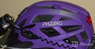 img 1 attached to PHZ Adult Bike Helmet: Certified Safety With Light, Visor, And Inner Pads For Men And Women On Mountain, Road, And Skateboard review by Adam Davidson