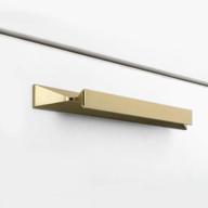 25 pack cabinet handles kitchen drawer pulls aluminum alloy brushed brass solid furniture hardware 6-1/4in(160mm) hole center logo