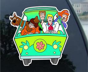 img 1 attached to Scooby Doo MiniVan Vinyl Car Sticker Decal - Find the Perfect 4 Inch Design!