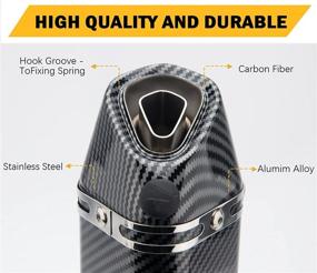 img 2 attached to Honda Grom MSX125 Motorcycle Exhaust Muffler: Slip-On Baffle for 2013-2022 Models