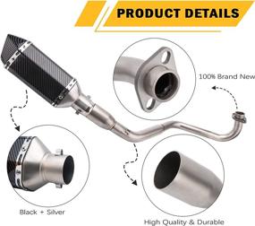 img 1 attached to Honda Grom MSX125 Motorcycle Exhaust Muffler: Slip-On Baffle for 2013-2022 Models