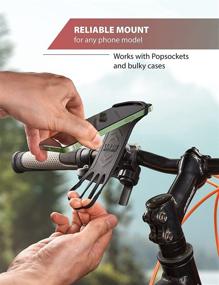 img 3 attached to 📲 Enhanced 2021 Motorcycle & Bicycle Phone Mount: The Ultimate Secure and Reliable Bike Phone Holder for iPhones, Samsung, or Any Smartphone. Exceptionally Durable and Highly Adjustable. Boost Your Safety and Comfort by +100!