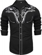 👕 stylish daupanzees sleeve embroidered casual western shirts for men logo