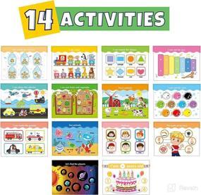 img 3 attached to 📚 Двойная коллекция Монтессори-пестрышек для детского сада Twinventures, обучающие игрушки для развития чувств у детей с аутизмом, готовая активность книжка для раннего обучения, занятия для дошкольного обучения