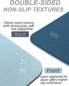 img 3 attached to Premium Double-Sided Non-Slip Yoga Mat With Strap For Ultimate Comfort And Support