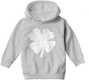 img 4 attached to Trendy Distressed Four Leaf Clover Toddler Boys' Clothing and Fashion Hoodies & Sweatshirts - Style and Comfort for Your Little Fashionista!