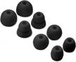 set of 8 black earbud eartips replacement for monster beats dr. dre urbeats urbeats 2.0 tour 2.0 stereo earphones - improved seo logo