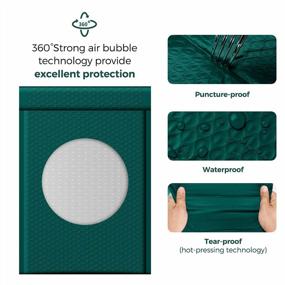 img 2 attached to Forest Green #5 Fuxury Bubble Mailers 10.5X16" - 25 Pack Self Seal Adhesive Waterproof Padded Envelopes For Shipping, Packaging, And Small Business