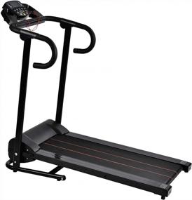 img 4 attached to Black Folding Electric Treadmill Machine For Home Fitness By MURTISOL - Running, Walking And Cardio Exercise Equipment